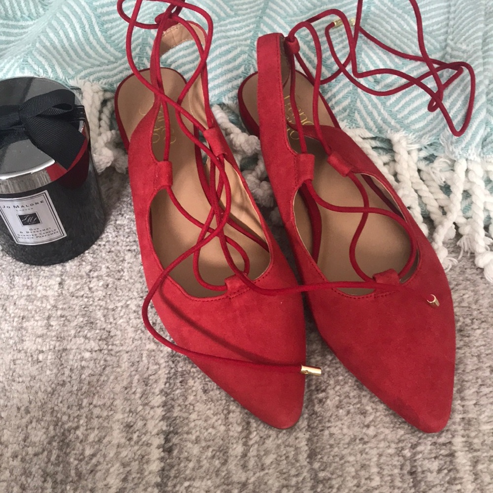 Franco Sarto Sexy Red Flats